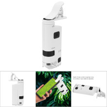 80-120X Einstellbares LED-Handymikroskop Mini-Lupe mit Klammer