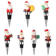 Julvinproppar PVC-julvinflaskproppar Vinförvarings- och förseglingsproppar 7-delat set