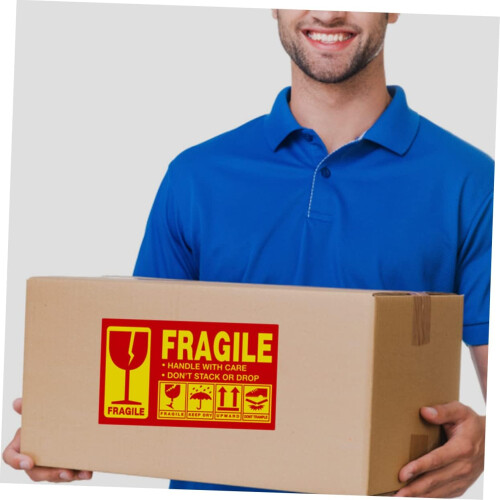 Fragile Warning Stickers For Packing Boxes Self Adhesive Labels For  Care 1