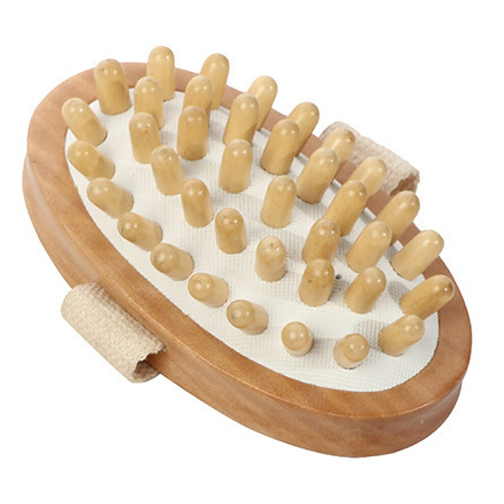 Massage Brush Body Wooden Massager For Muscle Relaxation Spa Therapy Travel Friendly Men Women