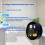Compact Wall-Hung Toilet Deodorizer,Dual-Mode Odor Elimination, 3
