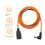 Han til DC5521 strømkabel til FPV-briller batteri orange 5