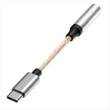 USB-C til 3,5 mm hovedtelefonforstærker CX31993 lydgrænseflade sølv
