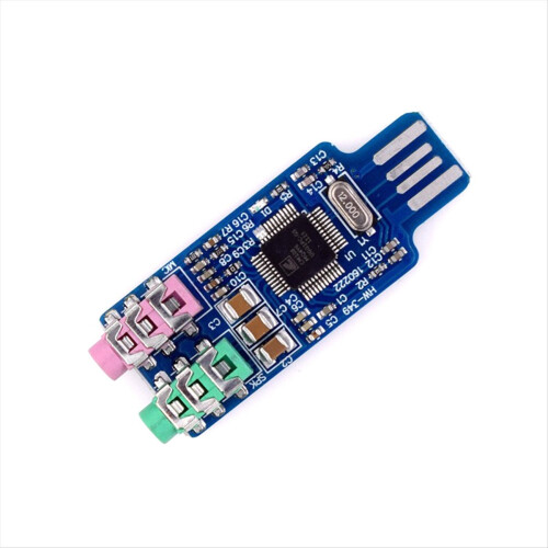 2 stk. CM108 USB-lydgrænseflademodul driverløst lydkort 1