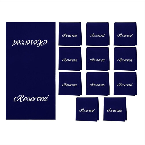12 peças de placas de assentos reservados para cadeiras de 22 polegadas placas reservadas A