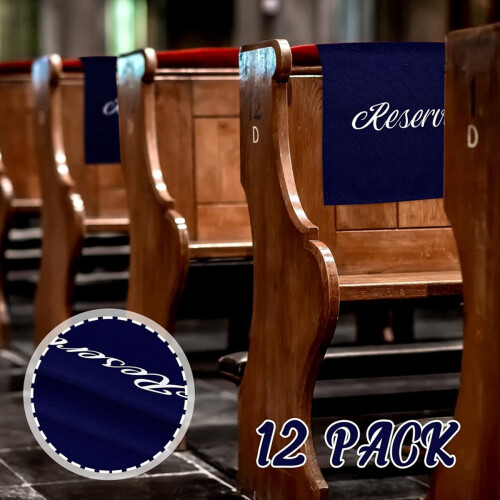 12 peças de placas de assentos reservados para cadeiras de 22 polegadas placas reservadas A 2