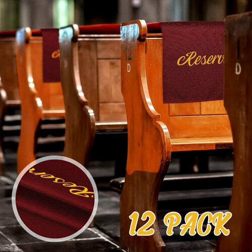 12 peças de placas de assentos reservados para cadeiras de 22 polegadas placas reservadas B 2