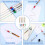 12 Pcs Multipurpose Deep Hole Marker Pens, Long Head Deep Hole Marker 6