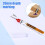 12 Pcs Multipurpose Deep Hole Marker Pens, Long Head Deep Hole Marker 5