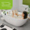 4-pack schuimabsorberende ballen voor spa's van 3 inch 7