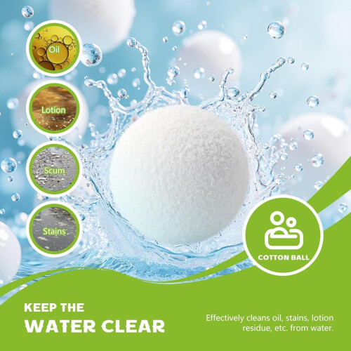 4-pack schuimabsorberende ballen voor spa's van 3 inch 2