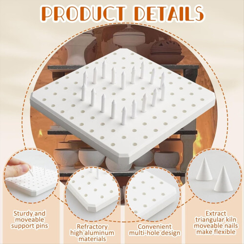 1 pachet covoraș refractar ceramic pentru cuptor, mobilier ceramic reutilizabil pentru cuptor 2