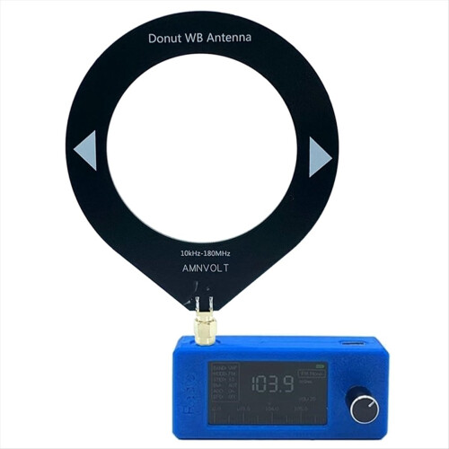 SI4732 Mini-radiomodtager + 2 x loopantenne 10KHz-180MHz 2