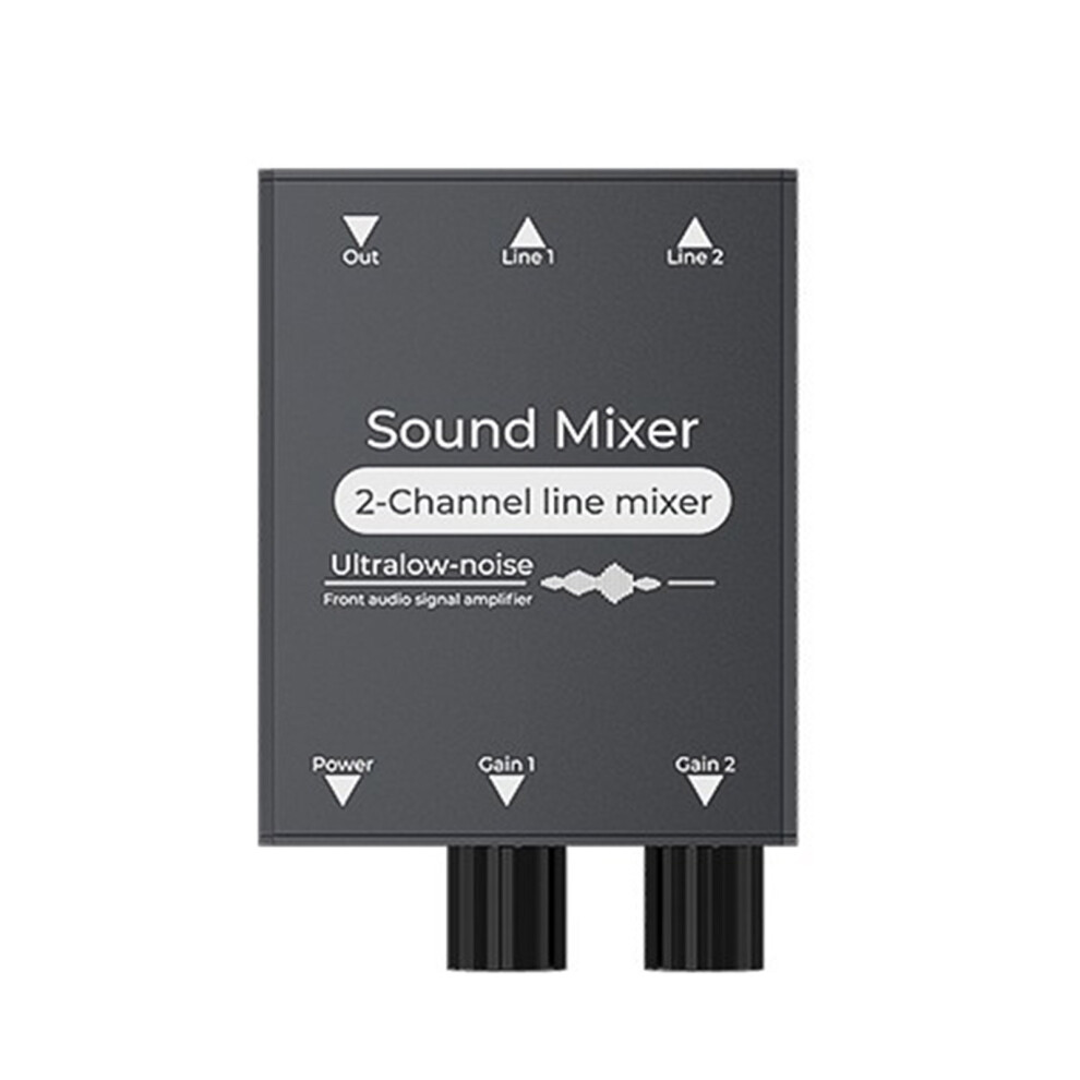 Portable 2 Channel Mini Stereo Sound Mixer 2 In 1 Out Stereo-image-OPC-PN82F2X-NEW