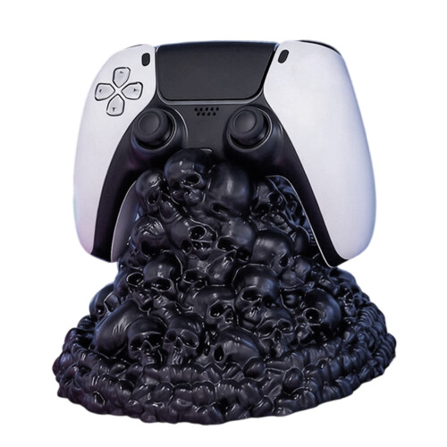 Multiple Device Skull Display Stand for Controllers Headsets