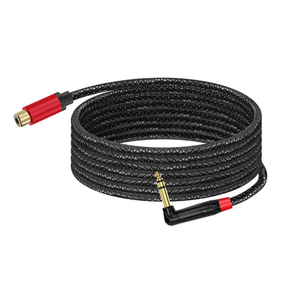 Compactly 90Degree 1/4Inch Male Rcas-3M Double Sound Mother 7754000508136