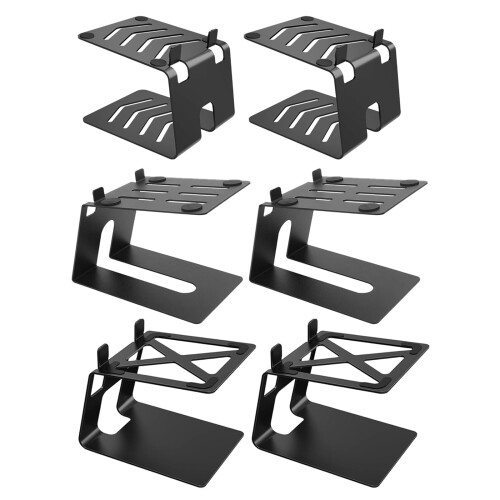 Industrial Speaker Risers Base For Desktop Use Solid Metal-C 1