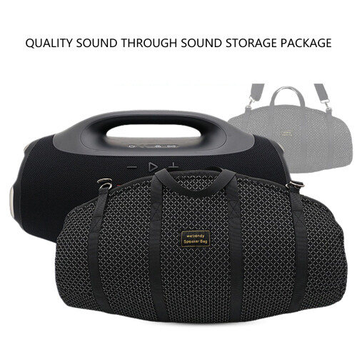 Shock Absorbing Speaker Storage Bag Breathable Sound Mesh 2