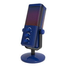 Gamer USB Condenser Microphone Led Lighting Effect-dark blue