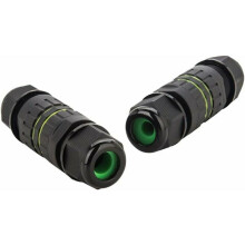 Boîte de jonction électrique à 2 broches, connecteur de câble extérieur à double protection pour câble de Ø 3,5-7 mm, supporte les tensions