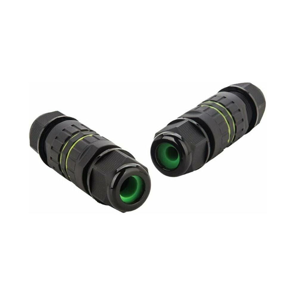 2-Pin Electrical Junction Box, Double Protection Outdoor Cable Connector For Ã 3.5-7Mm Cable, Support Low Dc & High Ac Power 9489125541161
