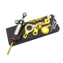 Motorcycle Stabilizer Adjustable Steering Damper Bracket Mount Kit 20062020 20022016 CNC Aluminum Gold