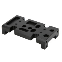 Unterteilplatte für HSP94180 bis D90 RC-Crawler, Metall, 72x40mm