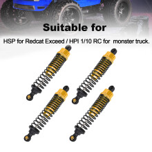 4 Stück Aluminium Federbein für HSP 106004 1:10 SUV, Gold