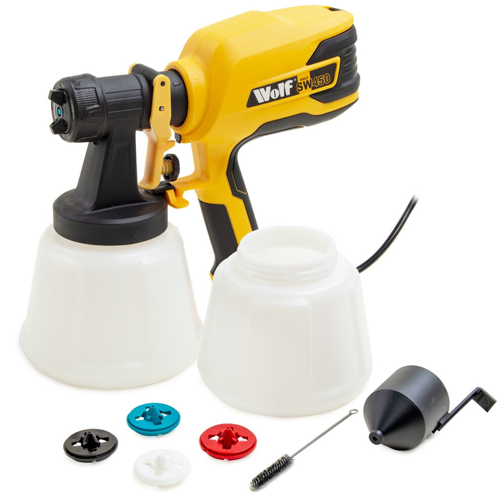 Hvlp Electric Paint Sprayer Wolf Sw450 Spray Gun 5056109059482