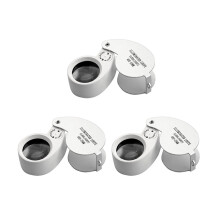 3X Jewellers Lens Glass Loupe 40X 25mm Eye Magnifi