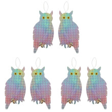 6PCS Owl Bird Repellent Deterrent Hanging Device E