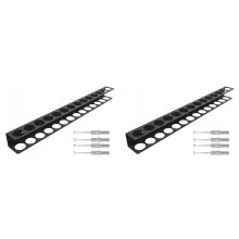 2X Heavy-Duty Wall-Mounted Tool Organizer - Metal