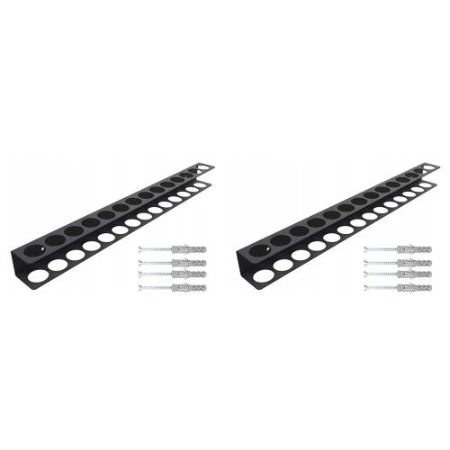 2X Heavy-Duty Wall-Mounted Tool Organizer - Metal