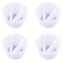 4X Reusable 3 Channels Split Color Mixing Cups for