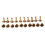 30x Arc Solid Brass Button Stud Screw Nail Back Le 6