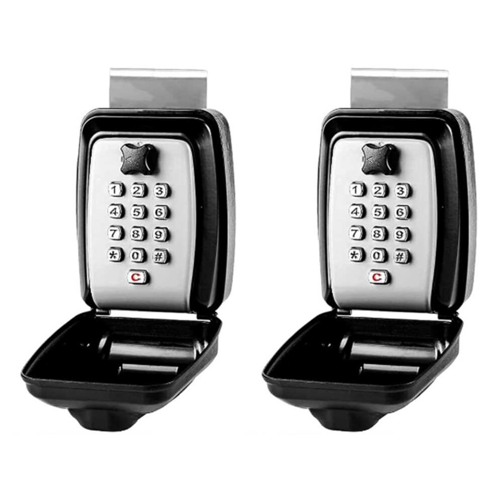 Photos - Door Lock 2X Car Window Lock Box, Key Punch Button Safe, for
