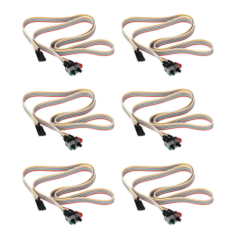 6X Atx Pc Computer Motherboard Power Cord 2 Switch 4854078498872
