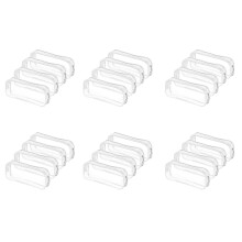 24 Pcs Clear Pencil Case Big Capacity Transparent