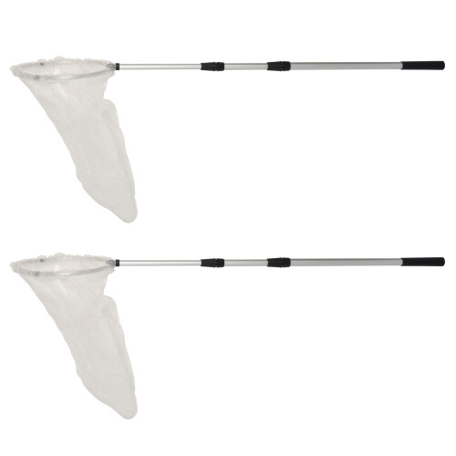 2X Bug Net Butterfly Catching Fish Nylon with Tele