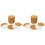 80 Pack Self-Adhesive Cork Round 3.5 Inch Backing 2