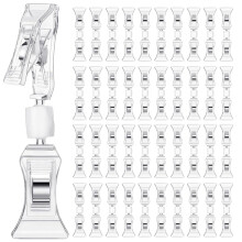 100 Pcs Double Sided Sign Clips Display Mini Clip