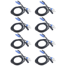 8X Powercon Cable Combination of Plug and XLR Sign