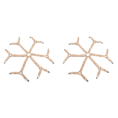 2X Bed Sheet Holder Straps Adjustable Elastic Band 1