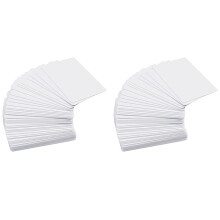 100 Pack Premium Blank PVC Cards, CR80 30Mil Graph
