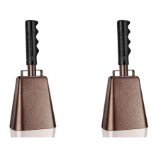 2pcs 10 in Steel Cowbell/Noise Makers with Handles