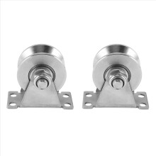 2-Pack V-Type Stainless Steel Pulley Block Mute Be