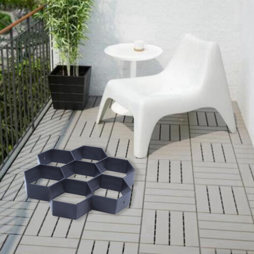 2X DIY Patio Walk Maker Stepping Stone Concrete Pa 2