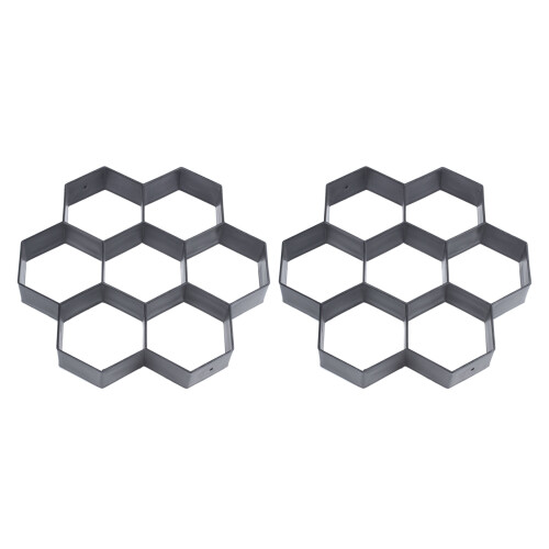 2X DIY Patio Walk Maker Stepping Stone Concrete Pa 1