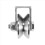2-Pack V-Type Stainless Steel Pulley Block Mute Be 6