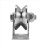 2-Pack V-Type Stainless Steel Pulley Block Mute Be 7